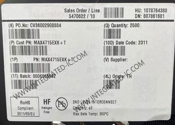 MAX4715EXK Integrierter Schaltkreislauf Chip 400mOhm Single-Supply SPST Analogschalter SC70-5