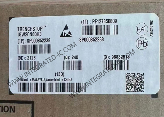 IGW20N60H3 Integrierter Schaltkreislauf-Chip Hochgeschwindigkeit 600V 20A IGBT-Transistoren TO-247-3