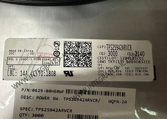 TPS25942ARVCR Integrierter Schaltkreislauf Chip 5A Elektronische Sicherung WQFN-20