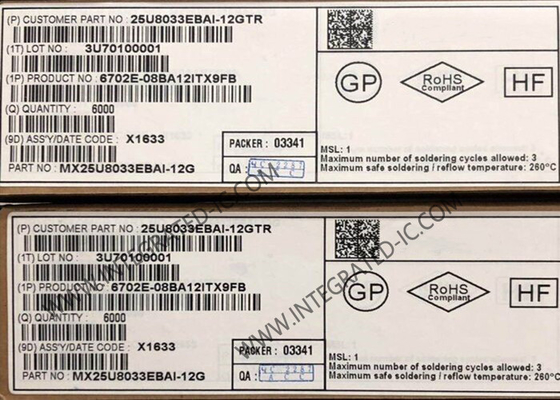 MX25U8033EBAI-12G Speicher-IC-Chip 8Mbit CMOS MXSMIOTM NOR Flash-Speicher-IC WLCSP-8
