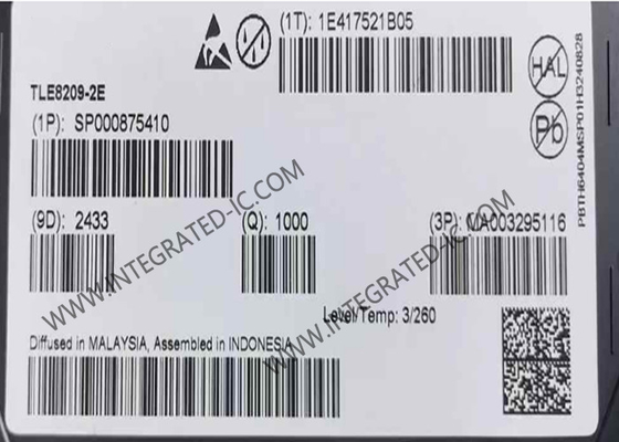 TLE8209-2E Integrierter Schaltkreislauf-Chip 8.6A SPI Programmierbarer H-Brücke-IC PG-DSO-20