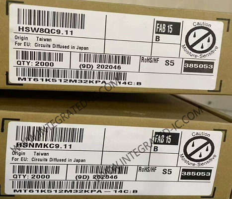 MT61K512M32KPA-14C:B Speicher-IC-Chip GDDR6 SGRAM-Speicher 16Gbit dynamischer Random-Access-Speicher