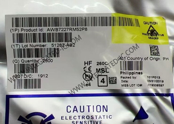 AWB7227RM52P8 drahtloses Kommunikationsmodul 4,5 V Kleinzellen-Leistungsverstärkermodul