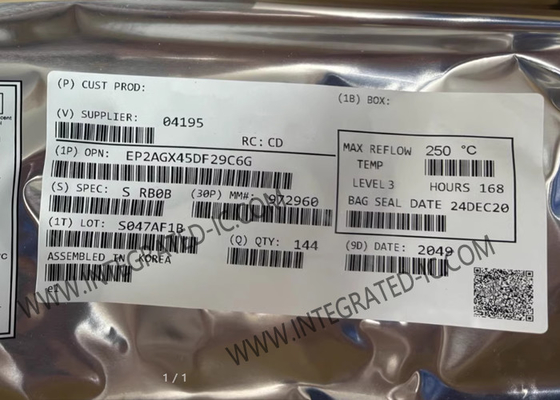 Feldprogrammierbares Tor-Array EP2AGX45DF29C6G 3.35Mbit FPGA-programmierbarer Logikchip