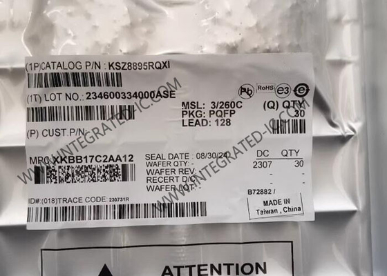 5Port Integrated Circuit Chip KSZ8895RQXI KSZ8895 Managed Ethernet Switch IC