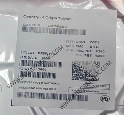 LPC54114J256UK49 Mikrocontroller MCU 100MHz 32-Bit Dual-Core Mikrocontroller WLCSP49