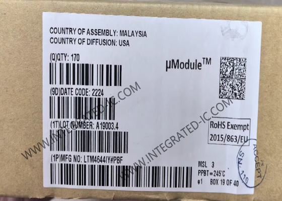 LTM4644IY Integrierter Schaltkreislauf Chip 4A konfigurierbarer Quad DC/DC μModule Regulator