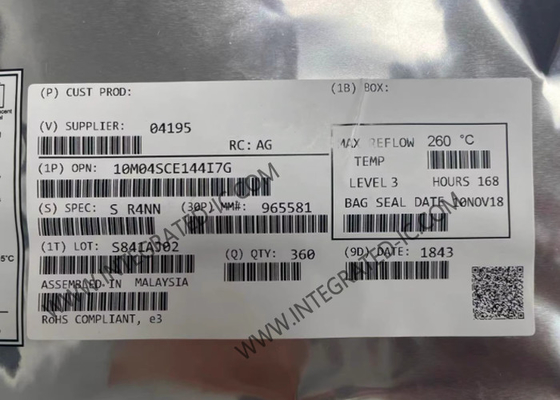 Feldprogrammierbare Tor-Array 10M04SCE144I7G 144-LQFP MAX 10 FPGA integrierte Schaltungen 450MHz
