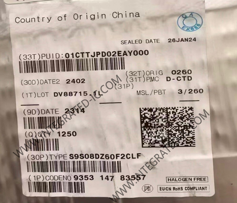 S9S08DZ60F2CLF Mikrocontroller MCU 40MHz 8-Bit Mikrocontroller LQFP-48 Paket