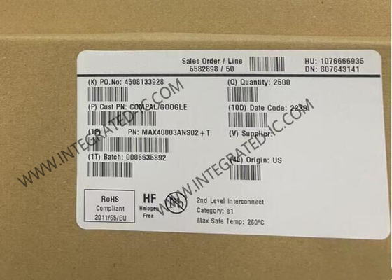 MAX40003ANS02 Integrierter Schaltkreislauf-Chip 4-Bump NanoPower-Vergleicher 600nA Analog-Vergleicher