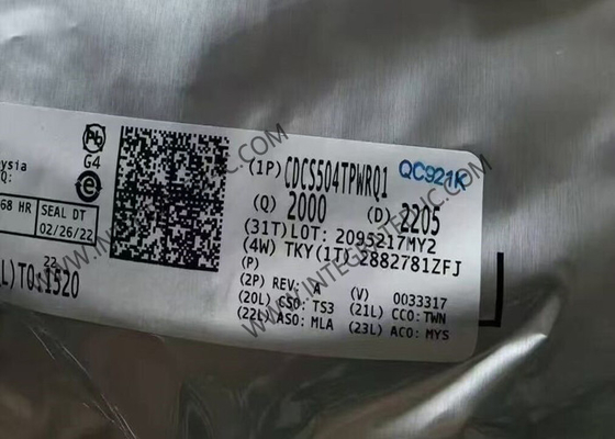 CDCS504TPWRQ1 Integrierter Schaltkreislauf-Chip LVCMOS Eingabeklockpuffer mit wählbarer Frequenzmultiplikation