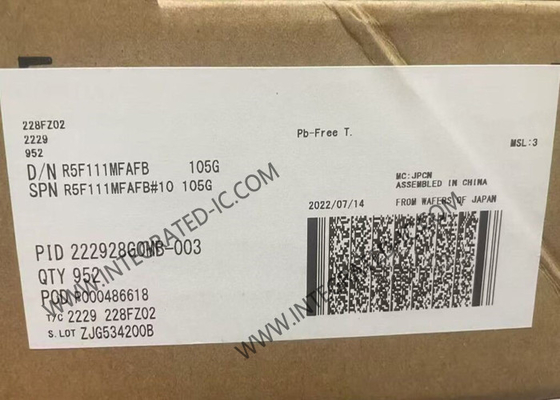R5F111MFAFB Mikrocontroller MCU RL78/L1C Mikrocontroller IC 24MHz 16Bit MCU LQFP80