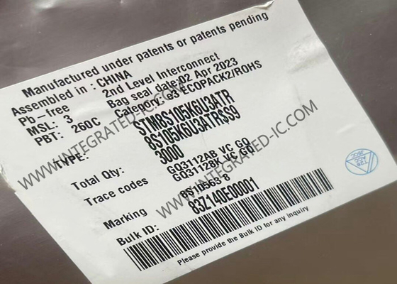 STM8S105K6U3ATR Mikrocontroller MCU 16MHz Mainstream-Zugangslinie 8-Bit STM8S MCU 32-UFQFN