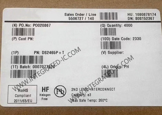 DS2465P Integrierter Schaltkreislauf Chip DeepCover Sicherer Authentifizierer TSOC-6 1-Draht-Controller