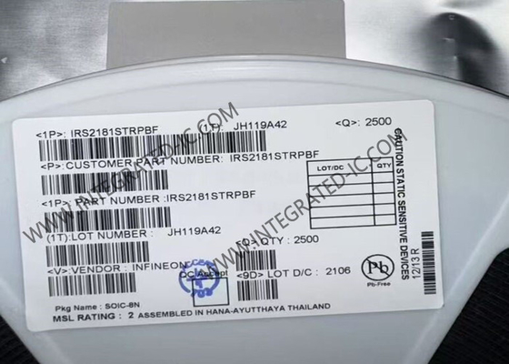 IRS2181STRPBF Integrierter Schaltkreislauf Chip 600V Hochseite und Niedrigseite Tor Treiber IC SOIC8