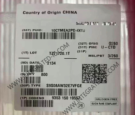 S9S08AW32E7VFGE Mikrocontroller MCU 40MHz 8Bit Mikrocontroller IC 8Bit S08 MCU LQFP44