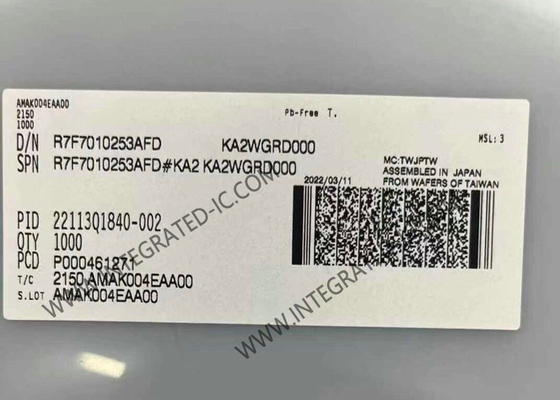 R7F7010253AFD Mikrocontroller MCU 32-Bit 120MHz Mikrocontroller MCU zur Körperkontrolle