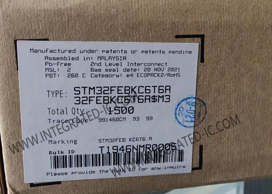 STM32FEBKC6T6A Mikrocontroller MCU ARM Cortex M3 Mikrocontroller LQFP48 MCU-Chips