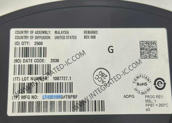 LT4351IMS Integrierter Schaltkreislauf Chip ORing Controller MSOP10 MOSFET Diode-OR Controller