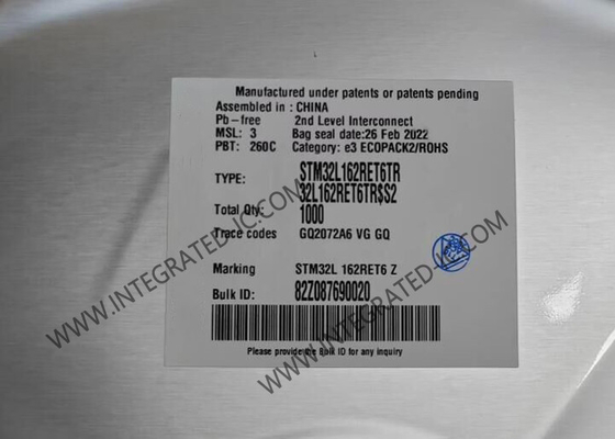 STM32L162RET6TR Mikrocontroller MCU 32MHz 32Bit Single Core MCU LQFP64 eingebettete MCU