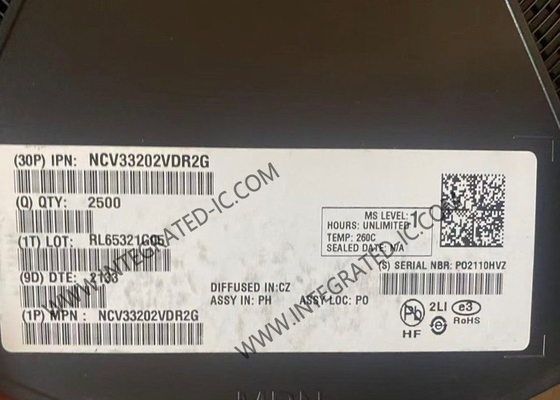 NCV33202VDR2G Integrierter Schaltkreis Chip Rail To Rail I/O Hochleistungsbetriebsverstärker