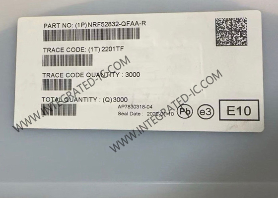 BT IC NRF52832-QFAA Smart 2.4GHz Multiprotocol RF System auf dem Chip 48-VFQFN Paket