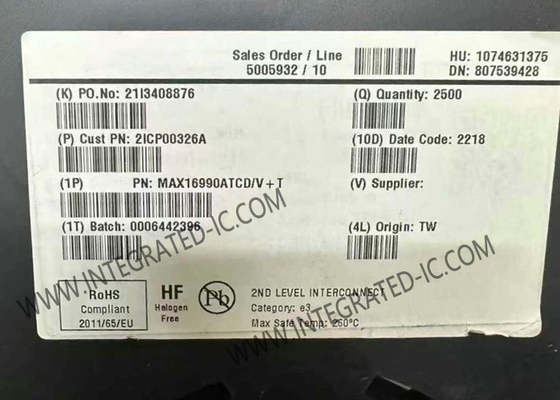 Integrierte Schaltkreischip MAX16990ATCD 36V 2,5MHz Automobilverstärker