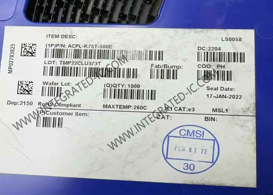 ACPL-K75T-500E Integrierter Schaltkreislauf-Chip Automobil-Hochgeschwindigkeits-Logik-Ausgang Optoisolator