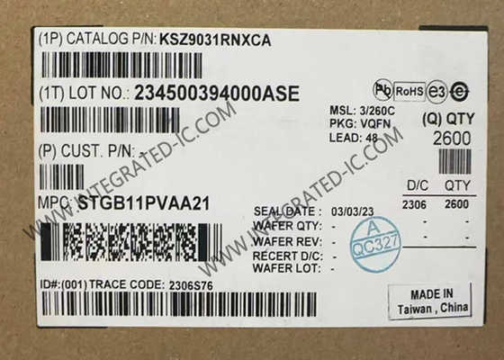 KSZ9031RNXCA Ethernet IC Gigabit Ethernet Transceiver QFN48 Dreifachgeschwindigkeits-Ethernet PHYs