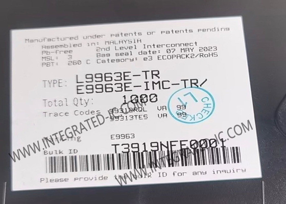 Integrierter Schaltkreislauf Chip L9963E Automobilbatteriemonitor IC TQFP64