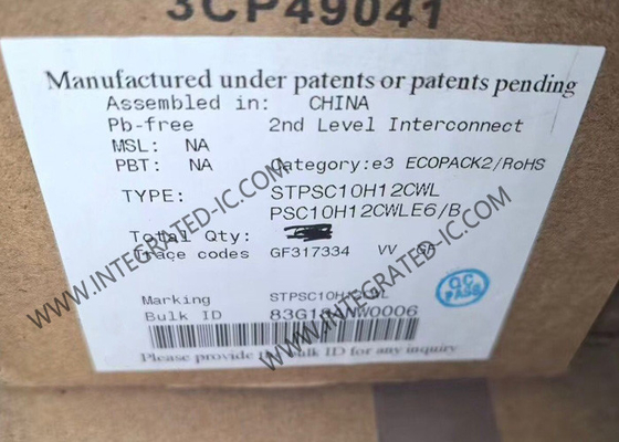 Integrierter Schaltkreislauf-Chip STPSC10H12CWL 1200V 19A Diodenarray 1 Paar gemeinsame Kathode