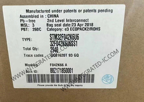 STM32F042K6U6 Mikrocontroller MCU 32 Bit Single Core MCU 48 MHz eingebettete MCU