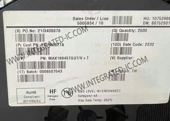 Integrierte Schaltkreischip MAX16945TGUT/V 30mA Umkehrladungspumpe In SOT23