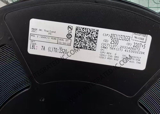 ADS1115IDGSR Integrierter Schaltkreislauf Chip Analog-Digitalumwandler 16Bit Delta Sigma ADC