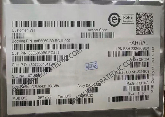 88E6060-B0-RCJ1I000 Ethernet-IC Einzelchipintegration 6-Port 10/100 Ethernet-Switch