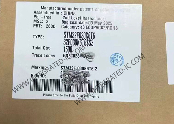 STM32F030K6T6 Mikrocontroller MCU Hochleistungs-32-Bit-Einzelkern-48MHz MCU