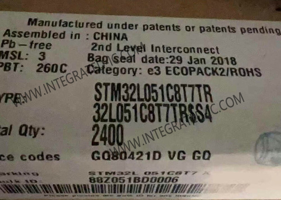 Mikrocontroller MCU STM32L051C8T7 32 MHz CPU Einkern eingebetteter Arm Cortex-M0