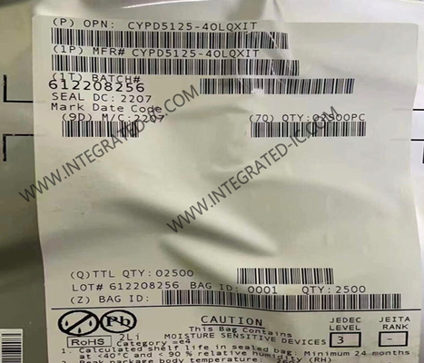 CYPD5125-40LQXIT Integrierter Schaltkreis-Chip Hochgeschwindigkeits-USB-Typ-C-Port-Controller