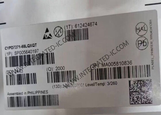 CYPD7271-68LQXQT Integrierter Schaltkreis-Chip, Dual-Port USB-C Power Delivery und DC-DC-Controller