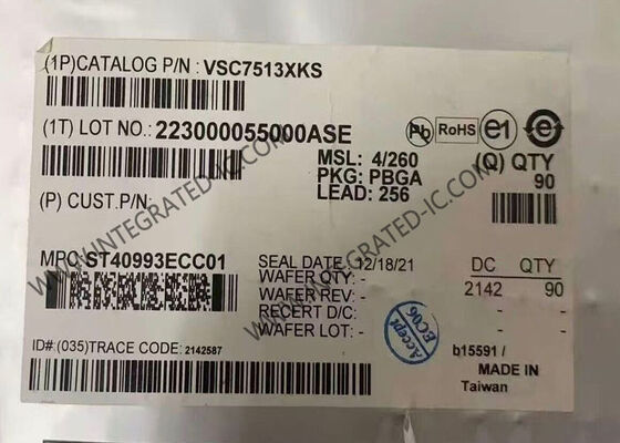 VSC7513XKS Ethernet IC 8-Port Industrial Gigabit Ethernet Switch mit 4 Cu PHYs