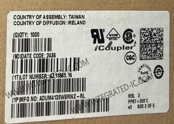 ADUM4135WBRWZ Integrierter Schaltkreis Chip 4,61A 5000Vrms Einkanal-Gate-Treiber-IC SOIC16