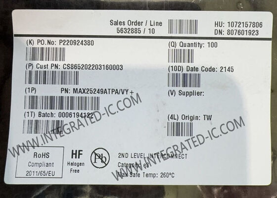MAX25249ATPA 4-Ausgang Mini-Power-Management-IC Integrierter Schaltkreis Chip für Kamera PMIC